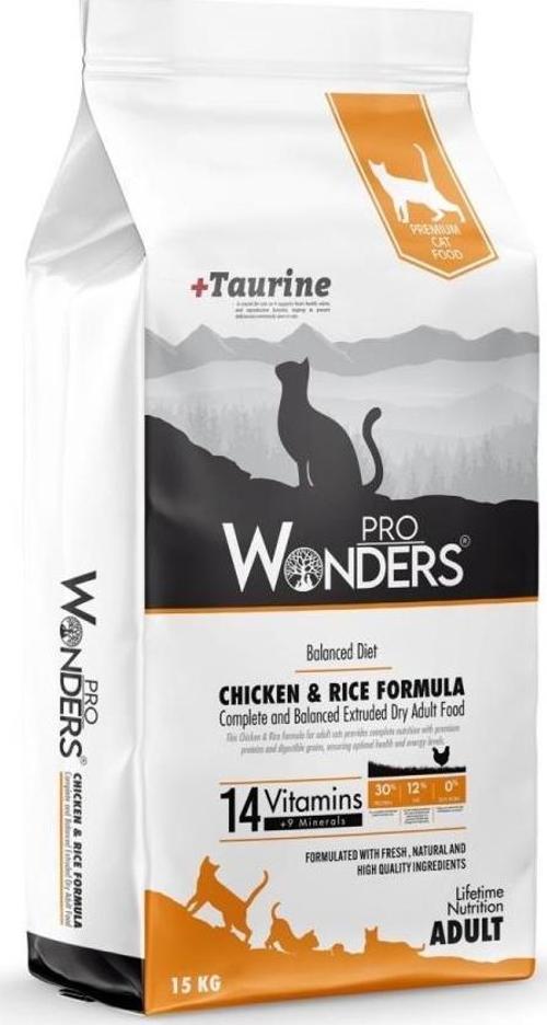 Pro Wonders Tavuklu Yetişkin Premium Kedi Maması 15 kg