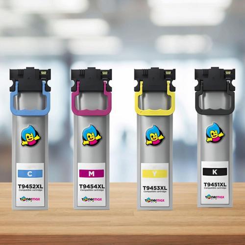 Epson T9451XL / T9452XL / T9453XL T9454XL Muadil Kartuş Takım / WorkForce Pro WF-C5210DW / C5290DW / C5710DWF /C5790DWF 