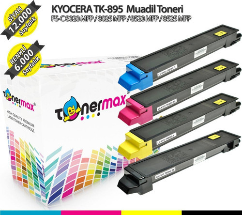Kyocera FS-C8525 Muadil Toneri Takım / TK-895