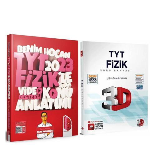 Benim Hocam 2023 TYT Fizik Konu ve 3D Soru Bankası Seti 2 Kitap