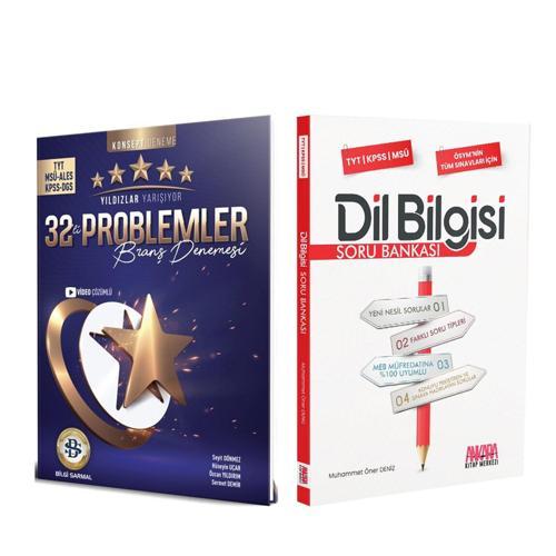 Bilgi Sarmal TYT Problemler Yıldızlar Yarışıyor 32 li Branş Denemesi ve AKM Dil Bilgisi Soru Bankası Seti