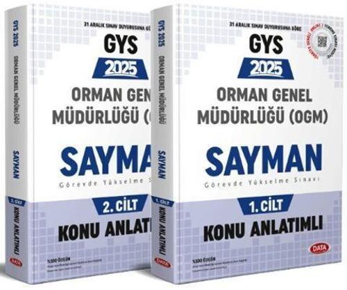 2025 GYS Orman Genel Müdürlüğü Sayman Hazırlık Kitabı 1 2 Data Yayınları
