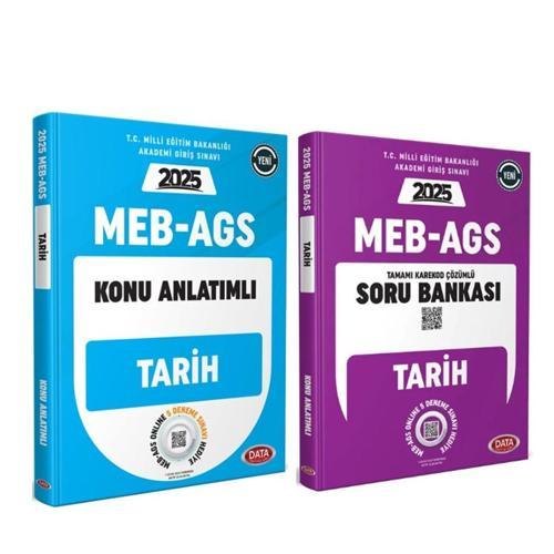 Data Yayınları 2025 MEB AGS Tarih Konu ve Soru Bankası Seti 2 Kitap
