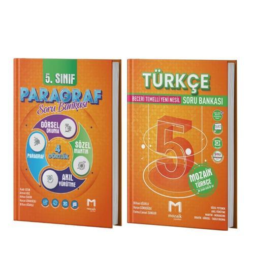 Mozaik Yayınları 5.Sınıf Türkçe ve Paragraf Soru Bankası Seti 2 Kitap