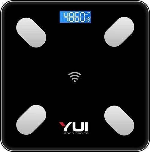 TZC001 Yağ Ölçer Fonksiyonlu Akıllı Bluetooth Şarjlı Tartı Siyah (Yui Türkiye Garantili)