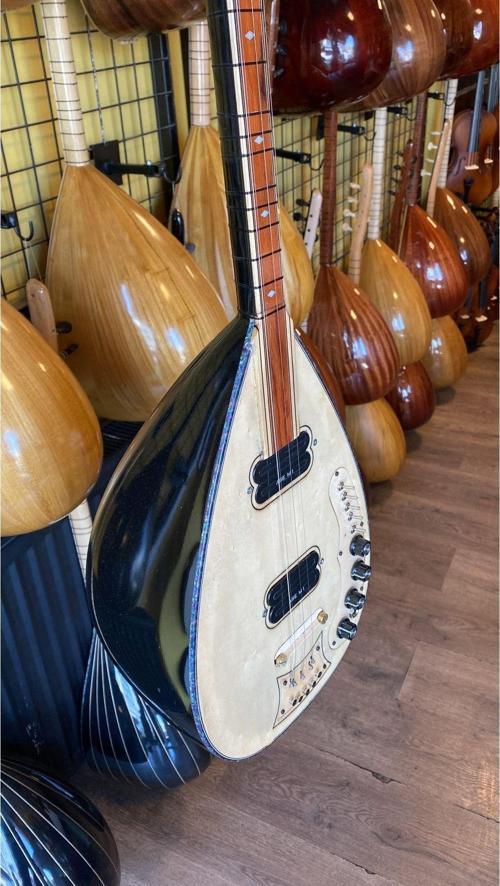 Elektro Saz Elektro Bağlama Sahne Sazı Uzun Sap Saz Lesli Tonlu Bağlama