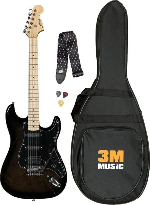 Lea Strat Hss Manyetik Elektro Gitar Gigbag Kılıf Askı Pena