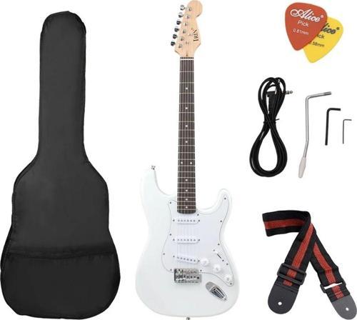 Elektro Gitar Sss Manyetik Elektro Gitar Seti Gitar,Kılıf,Askı,Kablo,Pena Dahil