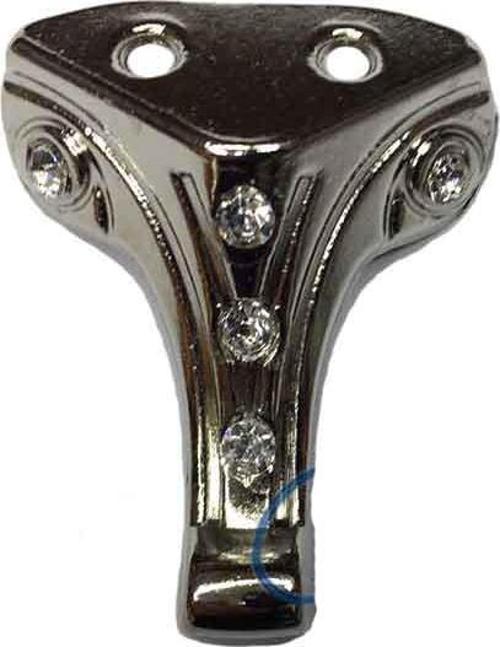 Moda Taşlı Ahşap Sandık Ayağı, Kutu Ayak 3,5 cm - Nikel, 50 Adet