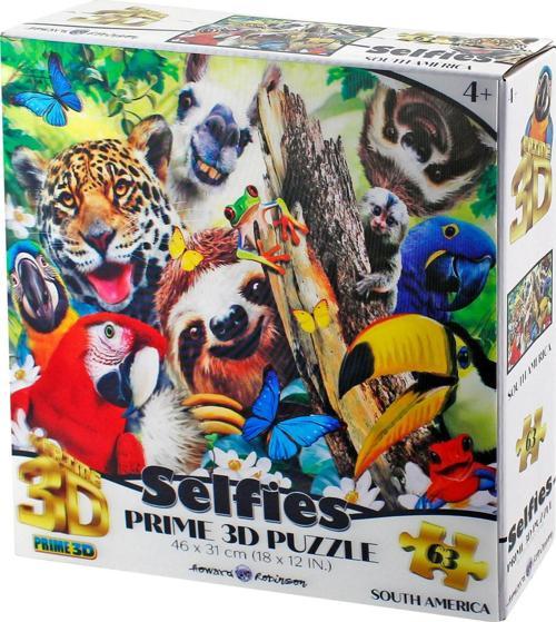 Prime 3D Güney Amerika Hayvanları Selfie Puzzle 63 Parça 21069