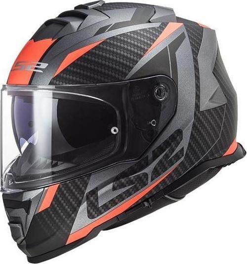 Storm 2 Kapalı Kask Racer Mat Tıtanıum-neon Turuncu