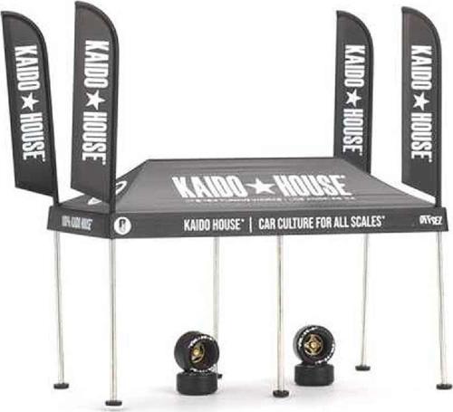 1:64 Diecast Kaido House Tent V1 Minyatür Mini GT Model Araba Servis Çadırı Seti