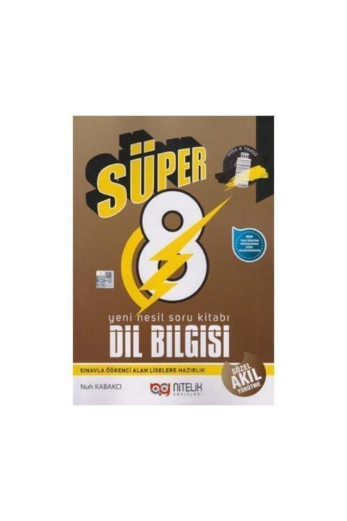 Nitelik 8. Sınıf Lgs Dil Bilgisi Süper Yeni Nesil Soru Kitabı - 