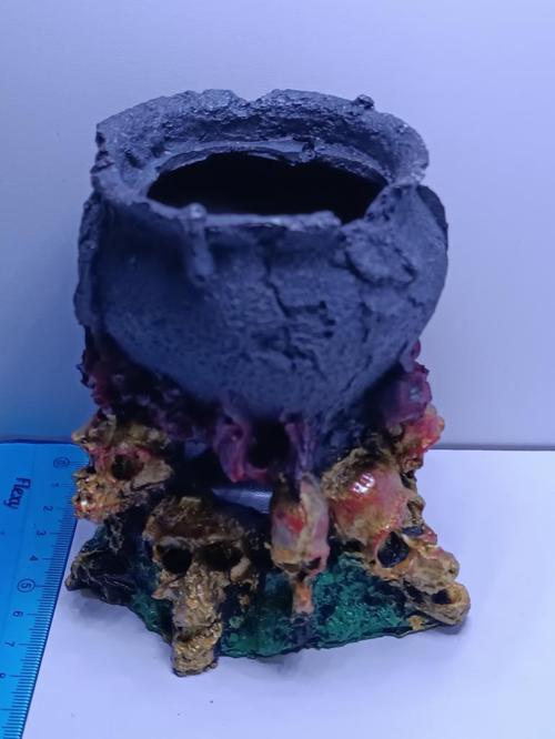 Kazan Kuru Kafa 12x8x12 cm Akvaryum Dekoru