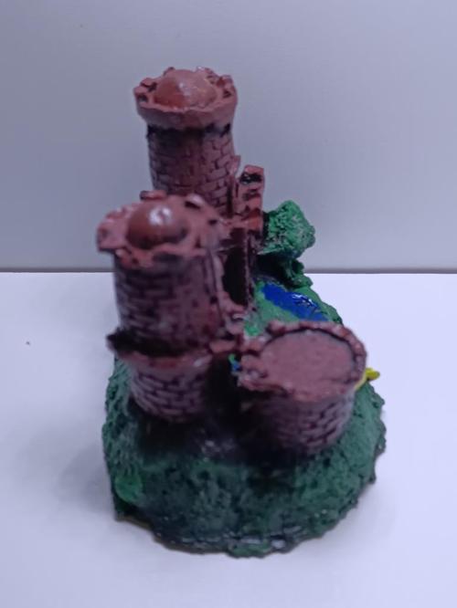 Üçlü Şato11x8x7 cm Akvaryum Dekoru