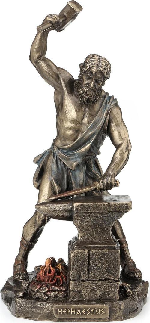 HEPHAESTUS 11,2*11,6*22 CM Yunan Mitolojisi Biblo Dekoratif Hediyelik Ev Ofis Aksesuarı