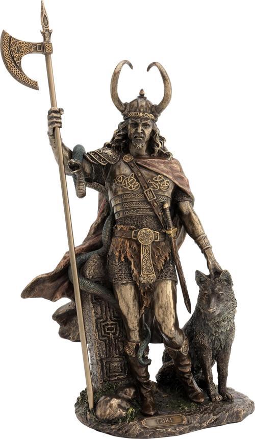 LOKI 20*11.5*35 CM Yunan Mitolojisi Biblo Dekoratif Hediyelik Ev Ofis Aksesuarı