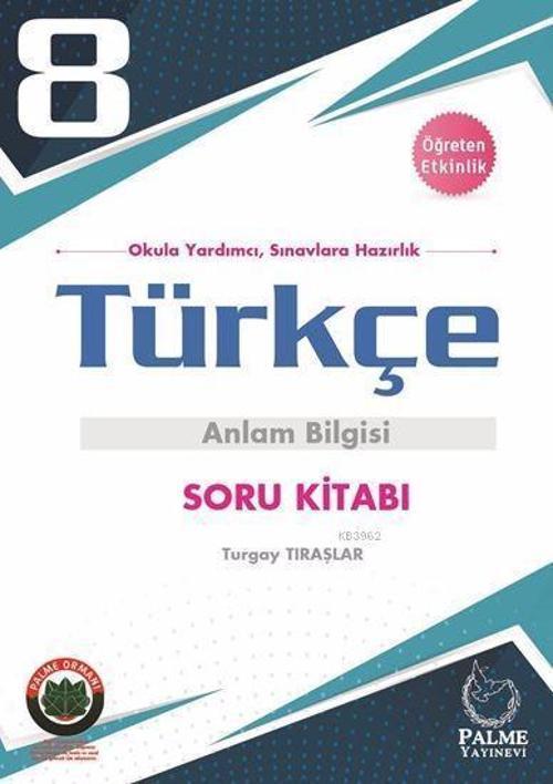 8.Sınıf Türkçe Anlam Bilgisi Soru Kitabı Palme Yayınevi - Palme Yayınları