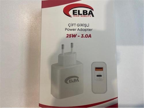 ELB15 25W 3.0A Usb-A To Usb-C Çift Girişli Hızlı Şarj Akım Koruma Isıya Dayanıklı EV Şarj Kafa