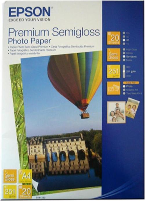 A4 251Gram 20'li Premium Semigloss Fotoğraf Kağıdı S041332
