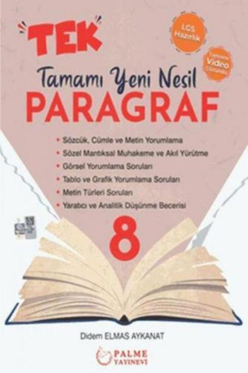 Palme Yayınları 8. Sınıf Lgs Tek Paragraf Tamamı Yeni Nesil Soru