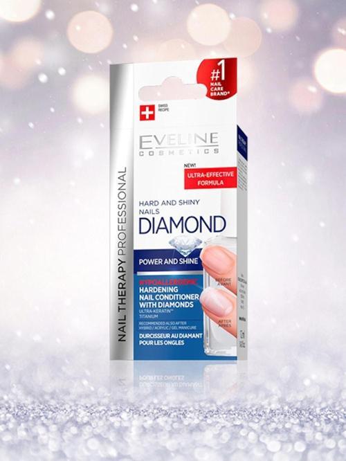 EVELINE Güçlü Ve Pırlanta Işıltılı Tırnaklar - Diamond Hard And Shiny Nail Conditioner 12ml 5901761971934