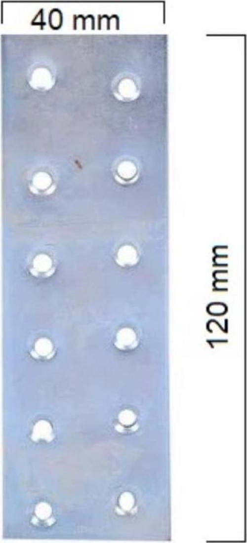 Metal Düz Gönye Lama 40x120 2mm 