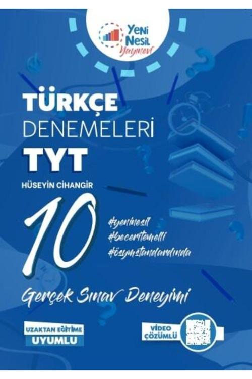 Yeni Nesil Tyt Türkçe 10 Deneme Sınavı Video Çözümlü - Yeni Nesil Yayınları