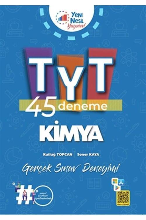Yeni Nesil Yayınları Tyt Kimya 45 Deneme Sınavı
