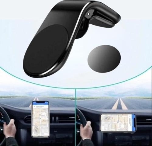 Havalanndırma Izgarasına Takılabilen Mandallı Mıknatıslı Oto Araç Içi Manyetik Telefon Tutucu