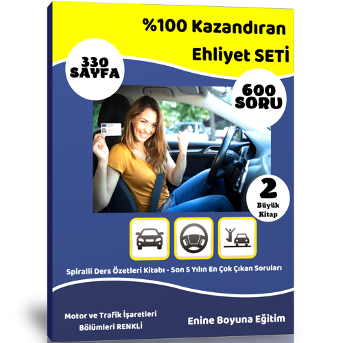 %100 Kazandıran Ehliyet Eğitim Seti - Enine Boyuna Eğitim