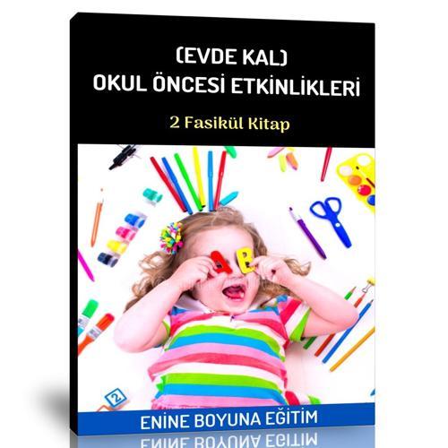 (Evde Kal) Okul Öncesi Etkinlik Seti (2 Kitap) - Enine Boyuna Eğitim