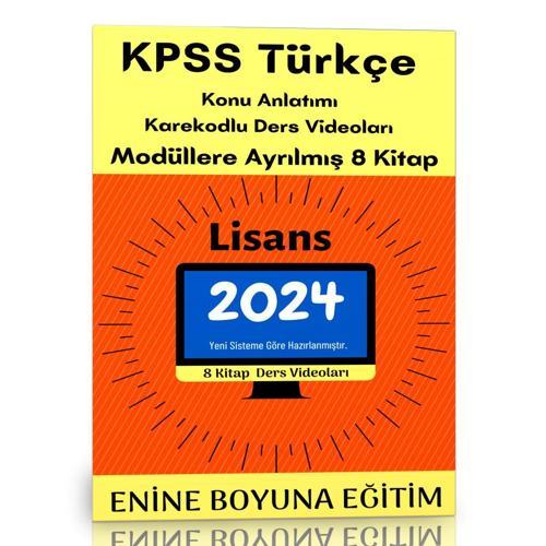 2024 Kpss Lisans Türkçe Modüler Kitap Seti - Enine Boyuna Eğitim