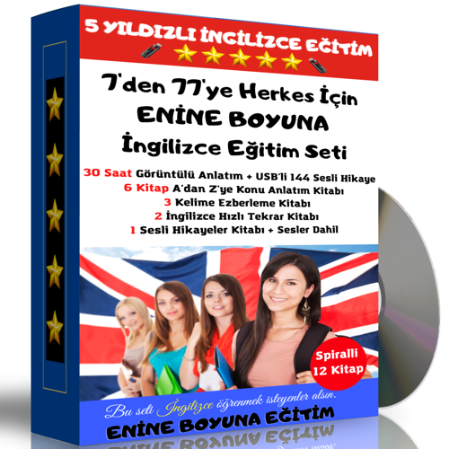 5 Yıldızlı İngilizce Eğitim Seti - Enine Boyuna Eğitim