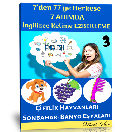 7 Adımda İngilizce Kelime Ezberleme Kitabı-3 - Enine Boyuna Eğitim