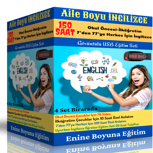 Aile Boyu İngilizce Eğitim Seti (150 Saatlik Anlatım) - Enine Boyuna Eğitim