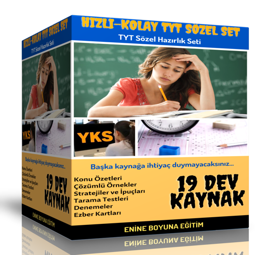 Hızlı Kolay Tyt Sözel Set (19 Dev Kaynak) - Enine Boyuna Eğitim