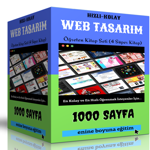 Hızlı Kolay Web Tasarım Öğreten Kitap Seti - Enine Boyuna Eğitim