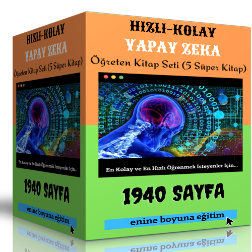 Hızlı Kolay Yapay Zeka Öğreten Kitap Seti (5 Süper Kitap) - Enine Boyuna Eğitim