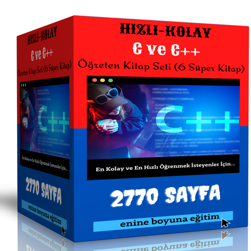 Hızlı- Kolaya C Ve C++ Öğreten Kitap Seti - Enine Boyuna Eğitim