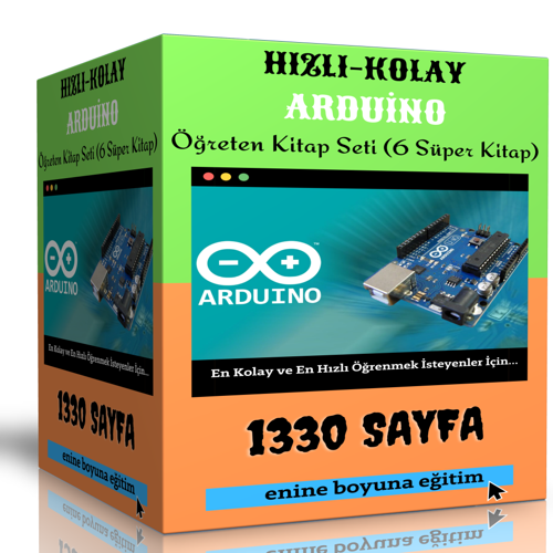 Hızlı Ve Kolay Arduino Öğreten Kitap Seti (6 Süper Kitap) - Enine Boyuna Eğitim