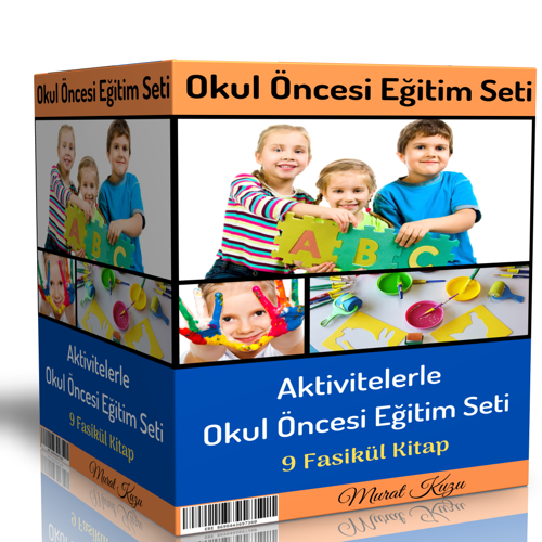 Aktivitelerle Okul Öncesi Eğitim Seti ( 9 Fasikül Kitap) - Enine Boyuna Eğitim