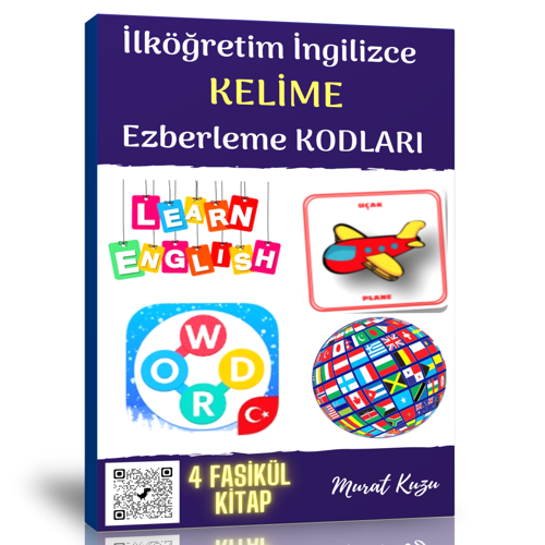 İlköğretim İngilizce Kelime Ezberleme Kodları Kitap Seti (4 Kitap) - Enine Boyuna Eğitim