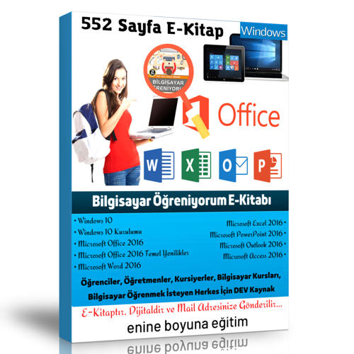 Bilgisayar Öğreniyorum E-Kitabı - Enine Boyuna Eğitim