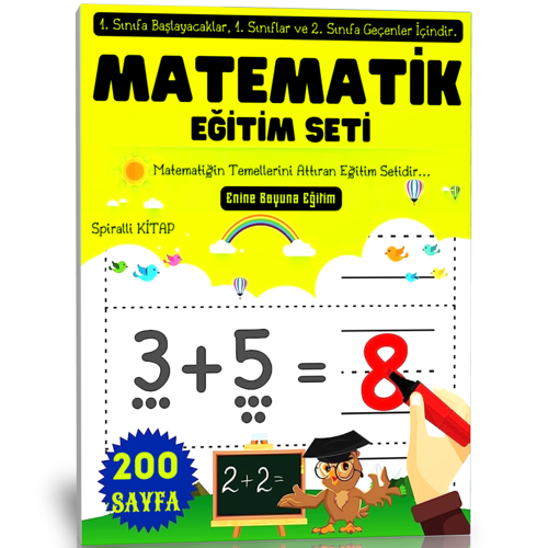 Birinci Ve İkinci Sınıflar İçin Süper Matematik Eğitim Kitabı - Enine Boyuna Eğitim