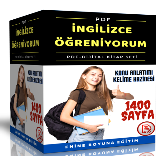 İngilizce Öğreniyorum Pdf Kitap Seti (1400 Sayfa Pdf) - Enine Boyuna Eğitim