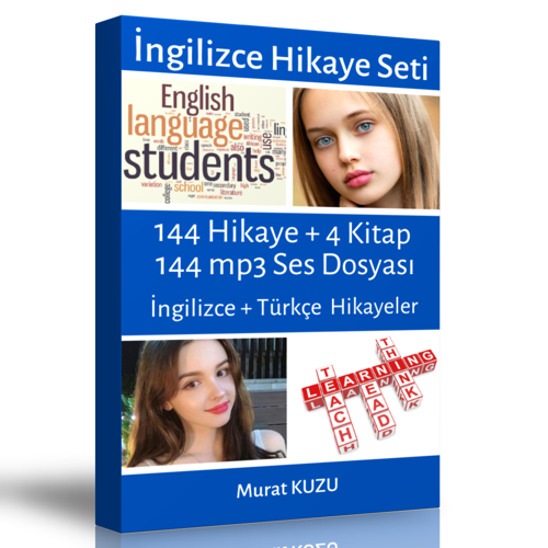 İngilizce Sesli Hikayeler Kitap Seti (4 Kitap) - Enine Boyuna Eğitim