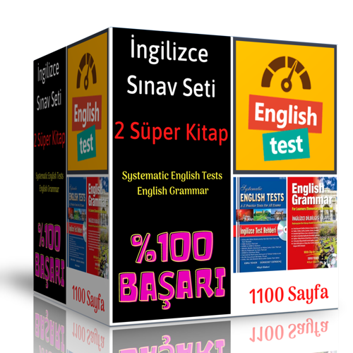 İngilizce Sınavlarına Hazırlık Seti (2 Süper Kitap) - Enine Boyuna Eğitim