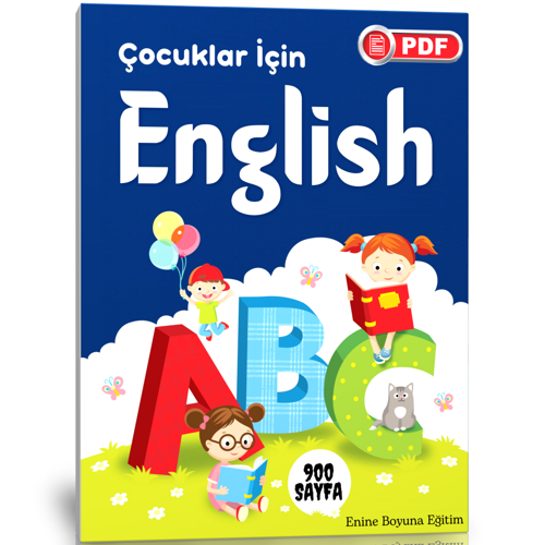 Çocuklar İçin İngilizce Eğitim Seti (900 Sayfalık Pdf) - Enine Boyuna Eğitim