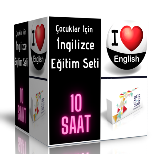 Çocuklar İçin İngilizce Görüntülü Eğitim Seti - Enine Boyuna Eğitim